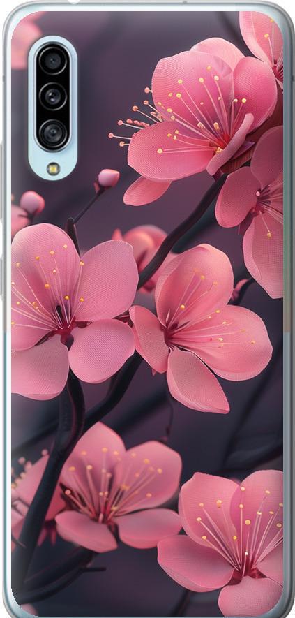 Чехол на Samsung Galaxy A90 5G Пурпурная сакура (6075u-1800-42517) Чехол на Samsung Galaxy A90 5G Пурпурная сакура (6075u-1800-42517)