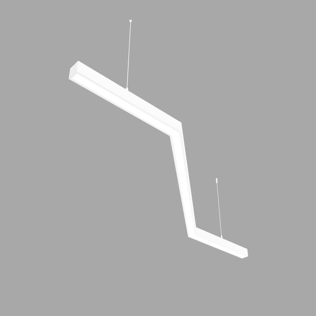 Светильник светодиодный X-LED 80 Вт зигзаг 1450x555x43 мм Белый (LSNZ-80w)