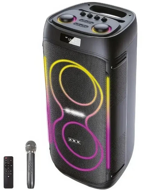 Колонка аккумуляторная ZXX-5504 1000Вт с Bluetooth и микрофоном Черный (GR-06247)
