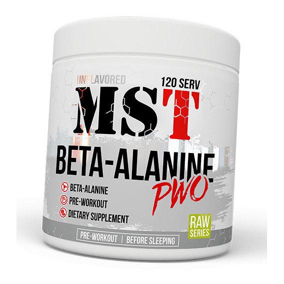 Бета-аланін для спорту MST Nutrition Beta-Alanine PWO 300 г 120 порцій Unflavored