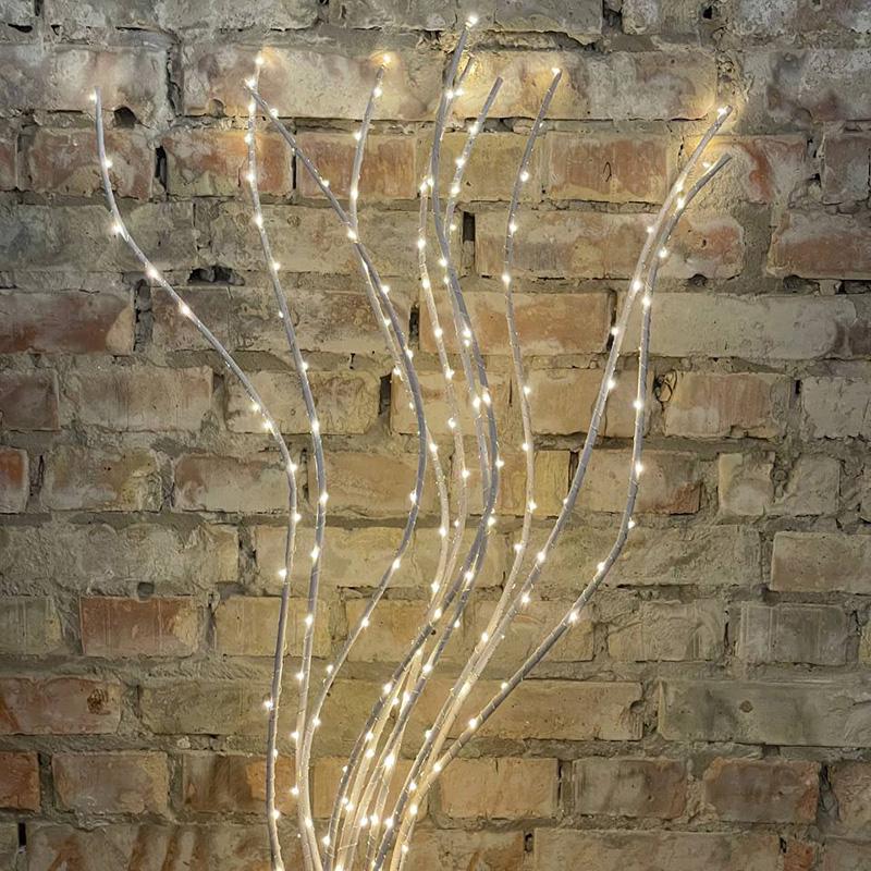 Декоративна лоза з прикрасою у вигляді гірлянди Білий - фото 2