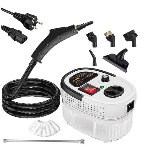 Пароочиститель Hot Steam 6в1 2500 Вт 1,2 л Черно-белый (28432669)