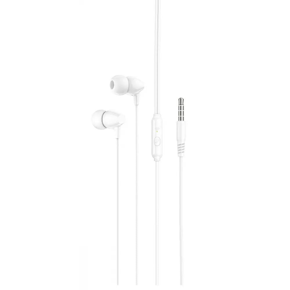 Навушники провідні вакуумні Hoco M94 With Microphone white Навушники провідні вакуумні Hoco M94 With Microphone white