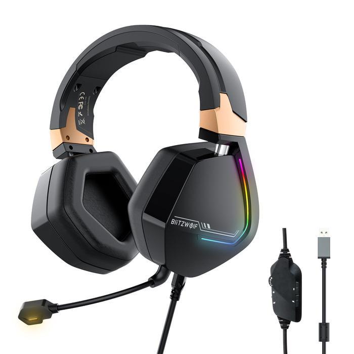 Игровые наушники BlitzWolf BW-GH2 RGB LED 5.1