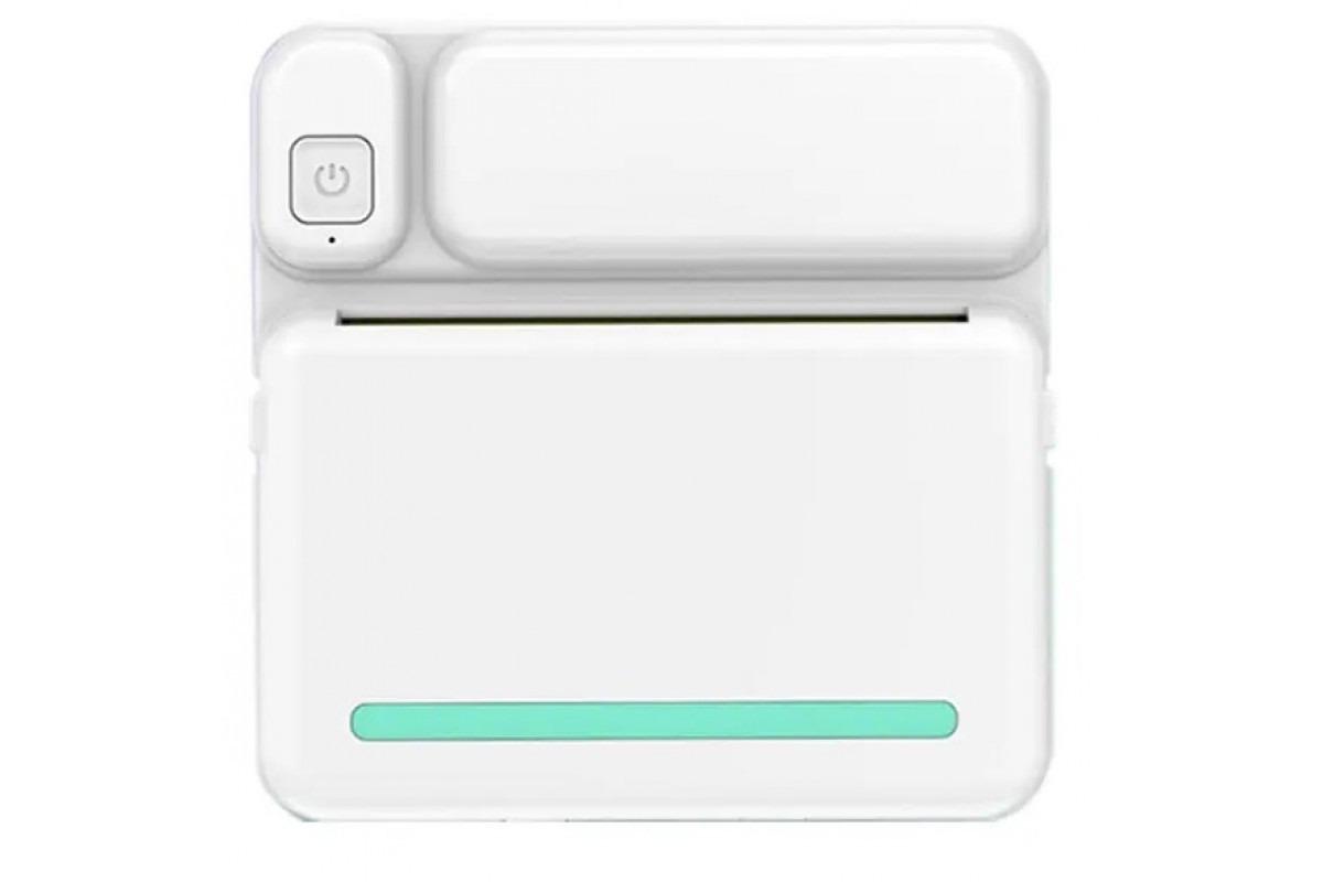 Принтер моментальной печати АРР Bluetooth Белый с бирюзовым (C19-22)