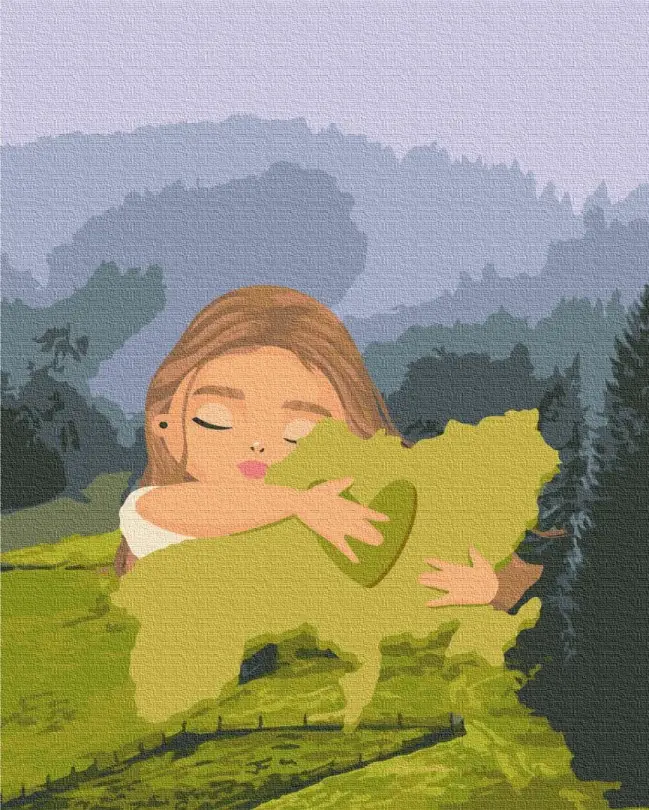 Картина по номерам Brushme Мое сердце - Украина 40x50 см (BSM-B53233) Картина по номерам Brushme Мое сердце - Украина 40x50 см (BSM-B53233)