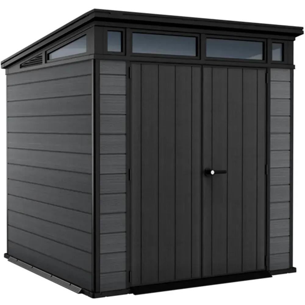 Садовый домик Keter Cortina 214х218 см Темно-серый (255044)
