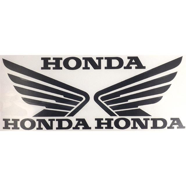 Наклейка плотерная Honda Крылья 18х8 см Черный (452239)