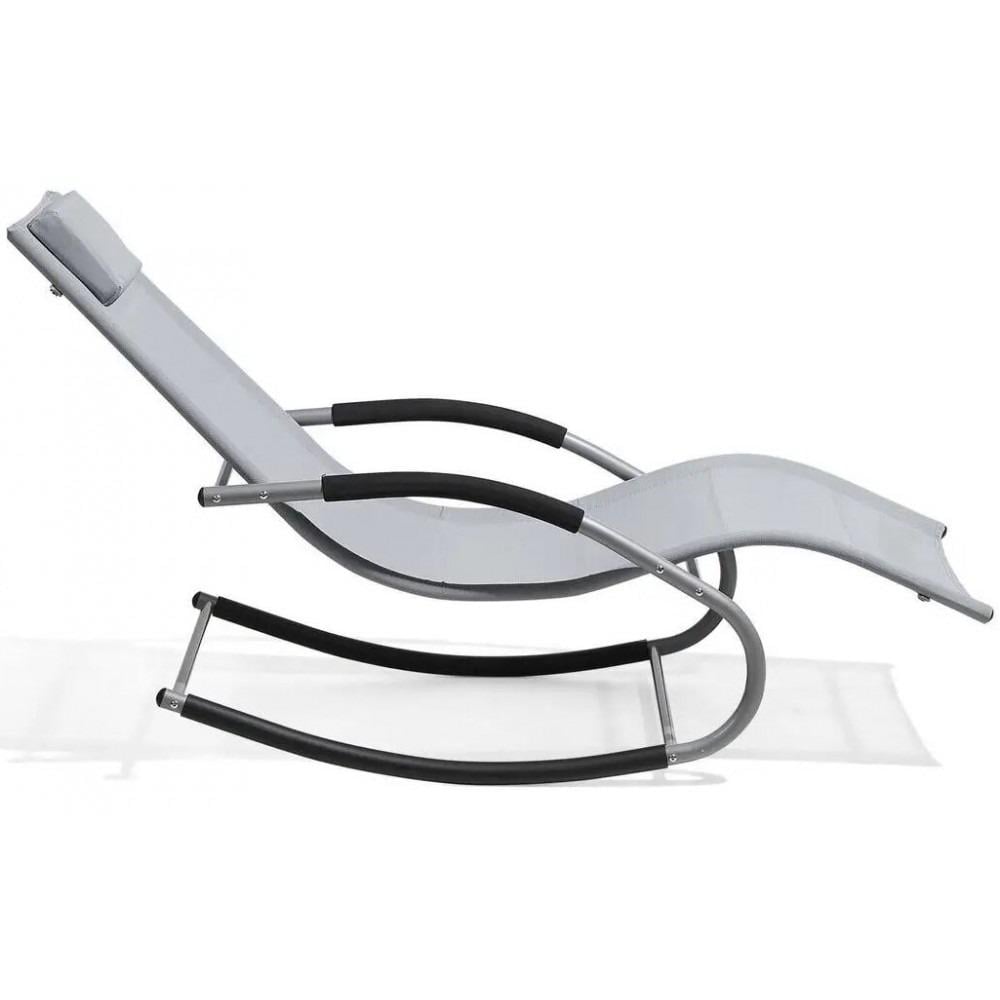 Шезлонг Bonro BG-01 Cерый (42400534_sike_NM) - фото 3 Шезлонг Bonro BG-01 Cерый (42400534_sike_NM) - фото 3