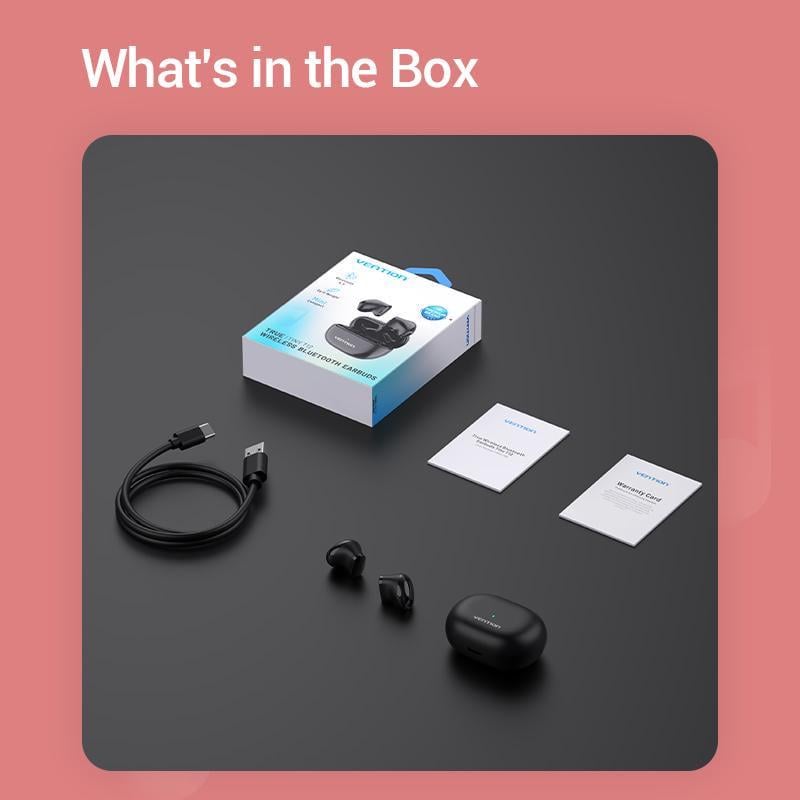 Навушники бездротові Vention Tine T12 Bluetooth 5.3 TWS 20 год відтверення 10 мм AAC/SBC Hi-Fi водонепроникні IPX4 Білий (NBLW0) - фото 16