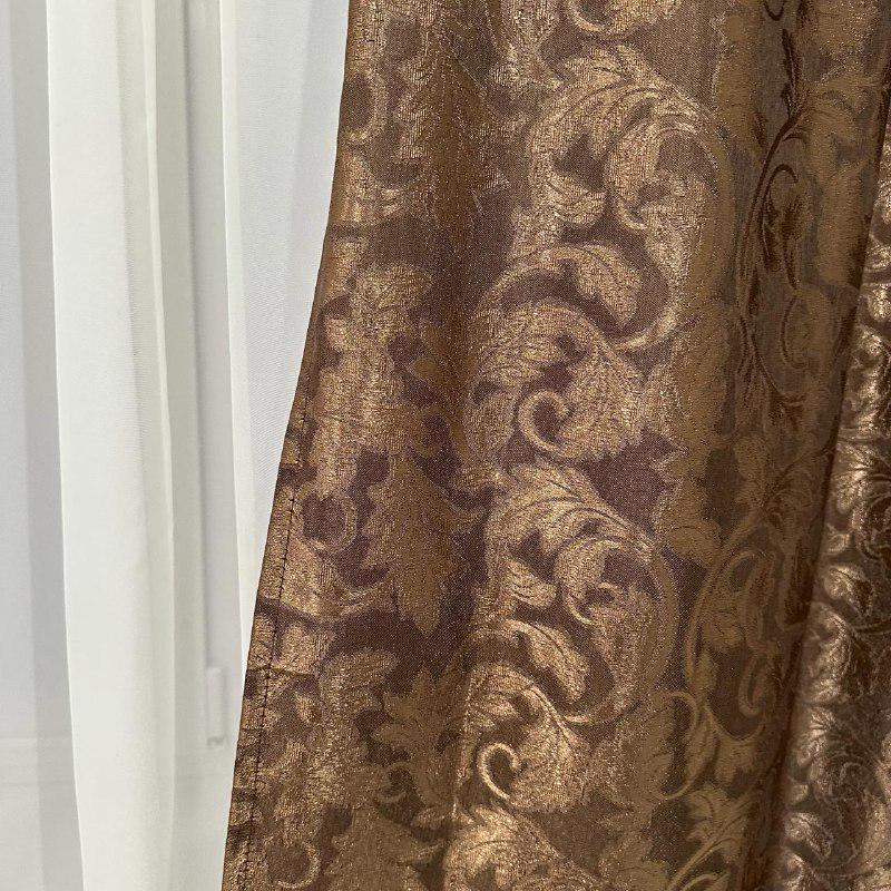 Штори Севілья жаккардові 1,5 х2, 7 м 2 шт. Шоколадний (Севілья-1) - фото 8 Штори Севілья жаккардові 1,5 х2, 7 м 2 шт. Шоколадний (Севілья-1) - фото 8