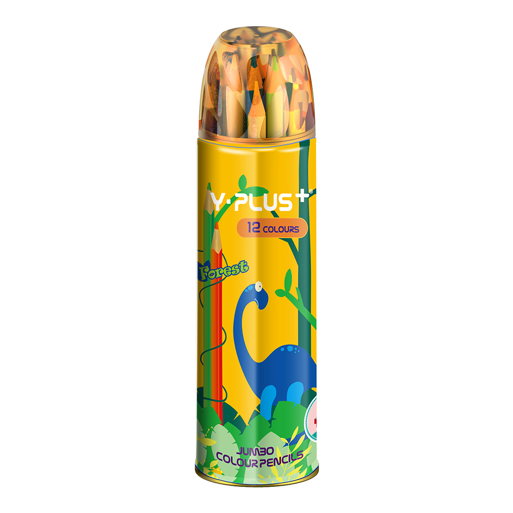 Олівці Y-Plus FOREST 12 кольорів у тубусі (PC170400)
