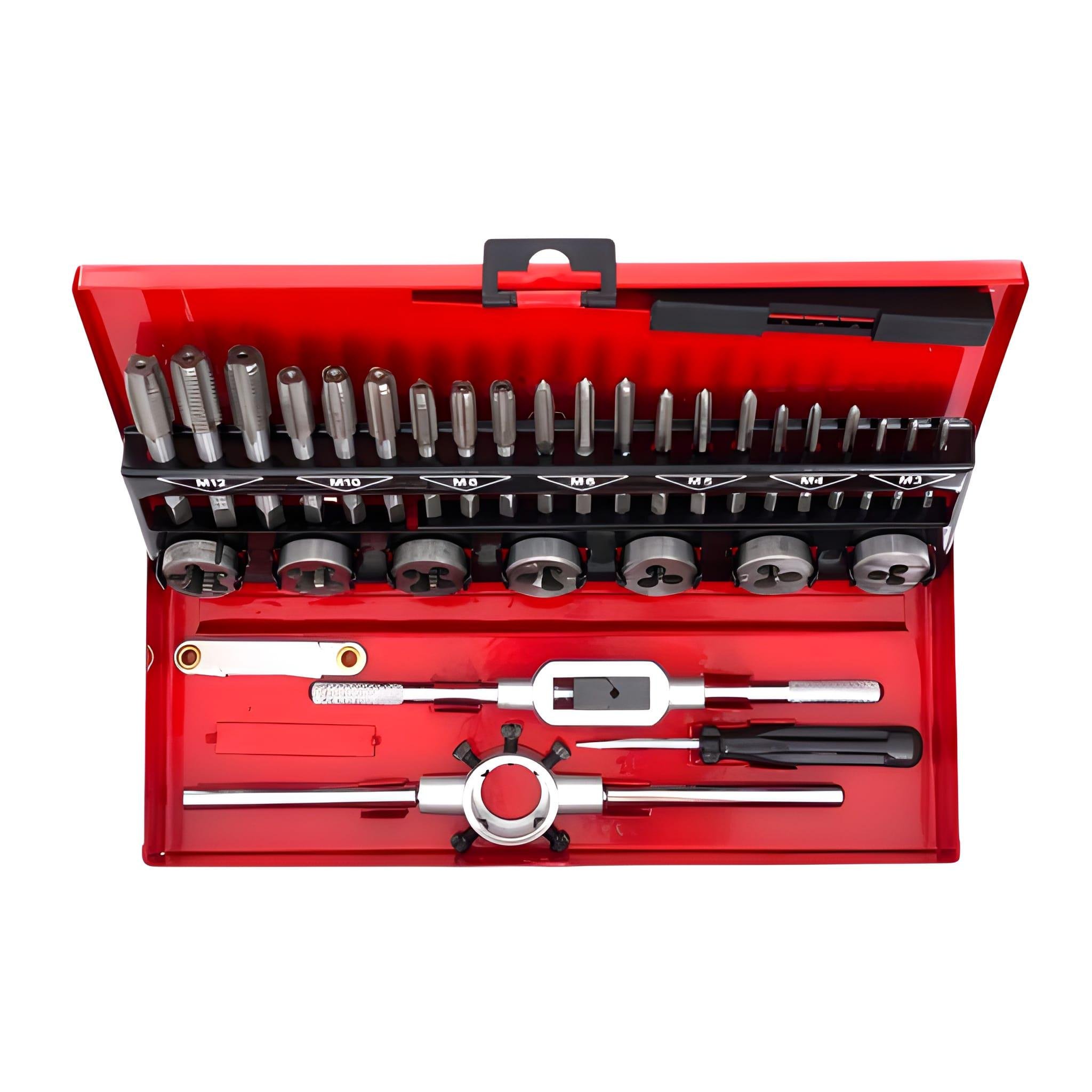 Набір мітчиків та плашок для різьблення Kraft&Dele KD10090 32 ел. (2255054841) - фото 6 Набір мітчиків та плашок для різьблення Kraft&Dele KD10090 32 ел. (2255054841) - фото 6