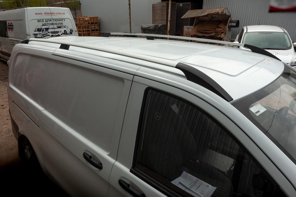 Рейлинги ELITE Хром короткая база Erkul для Mercedes Vito/V-class W447 2014- гг. алюминий/пластик Хром