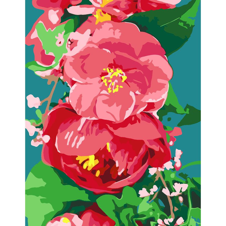 Картина по номерам Rosa Start Дикий пион 35×45 см в коробке (2742433344)