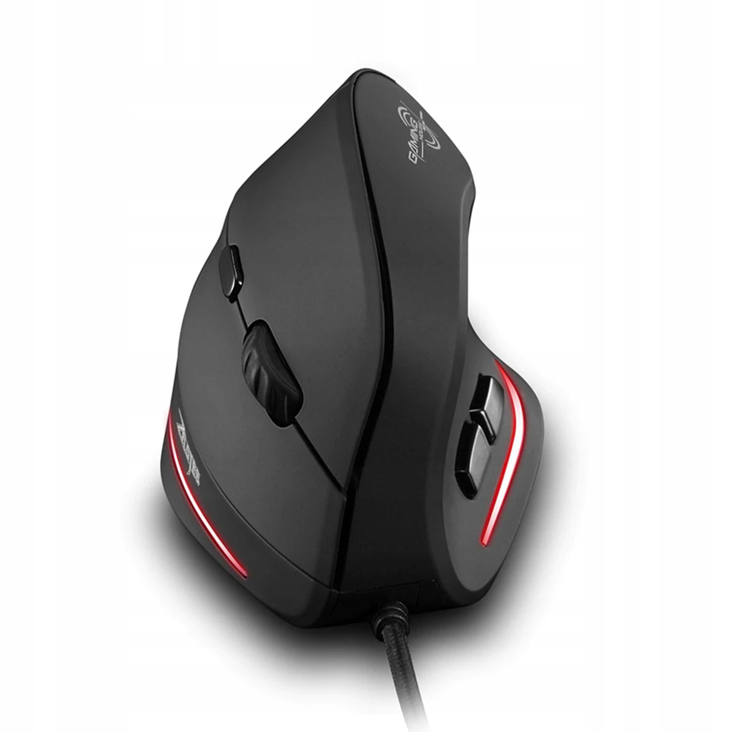 Мышь вертикальная Zelotes T-20 3200DPI эргономичная для ПК и ноутбука Черный
