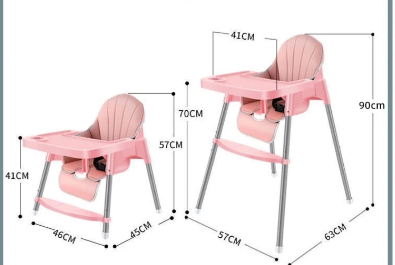 Стільчик для годування з підставкою для ніг та столиком Білий (26327714) - фото 6