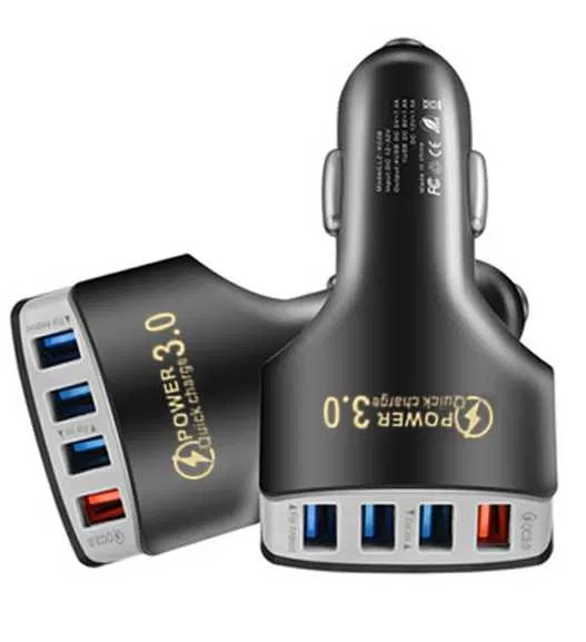 Автомобільний зарядний пристрій  Robotsky Fast Charger 4 USB Чорний (2503224211) - фото 6