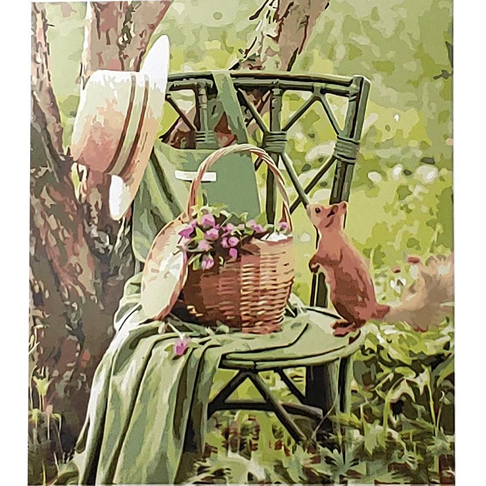Картина за номерами Strateg Преміум Смаколики для білочки 30x40 см (SS-6642) Картина за номерами Strateg Преміум Смаколики для білочки 30x40 см (SS-6642)