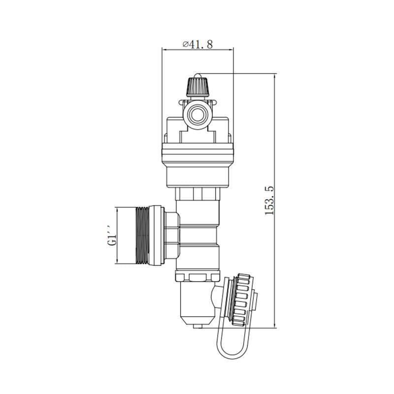 Сливная группа Thermo Alliance Forte TAFE00725 с воздухоотводчиком 1'' (SD00052831) - фото 2 Сливная группа Thermo Alliance Forte TAFE00725 с воздухоотводчиком 1'' (SD00052831) - фото 2
