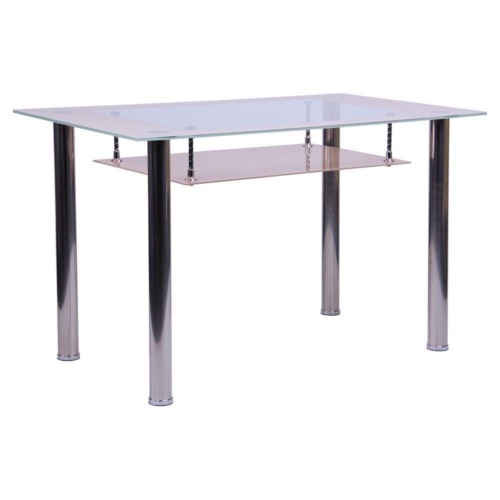 Обідній стіл AMF Бетані 750х1200х700 Хром/Ваніль