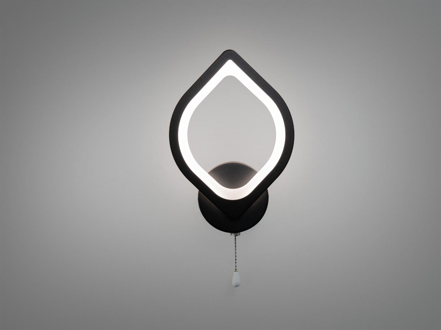 Бра Led Крапля 17 Вт Чорний (8073/1BK)