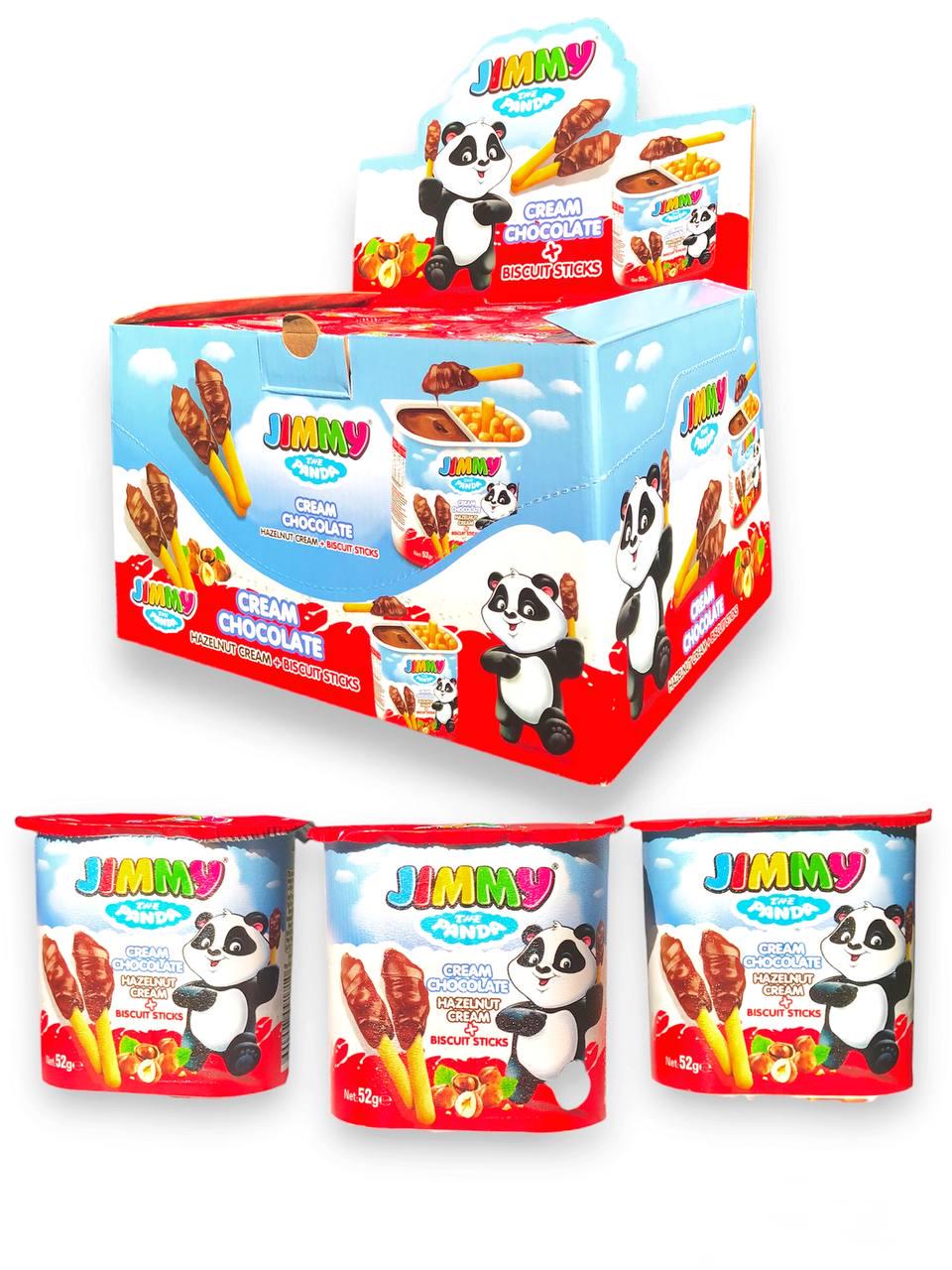 Шоколадний крем Tayas Jimmy the Panda з паличками 24 шт. 52 г (00000005593)