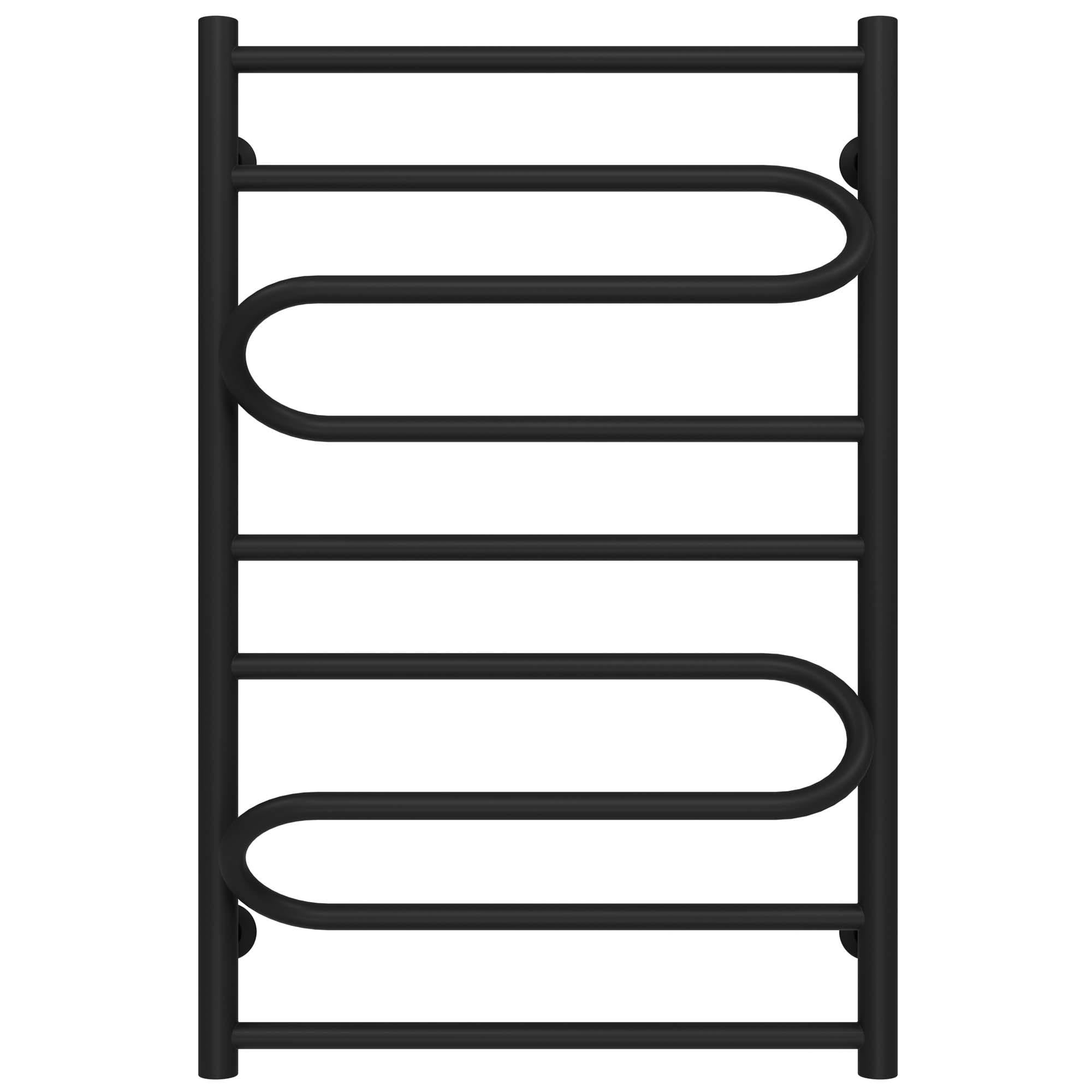 Полотенцесушитель водяной Deffi Вилла нижнее подключение нержавеющая сталь 500х800 мм Черный (C.VP.80.50.B.A)