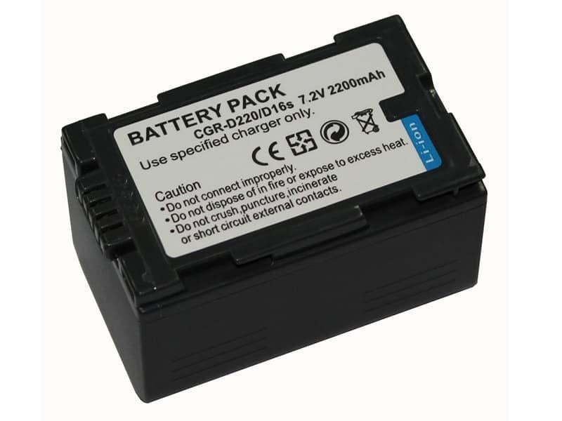 Аккумулятор CGR-D16S CGA-D07 CGA-D54 VW-VBD21 CGR-D08 для камер Panasonic на 2200 Ма