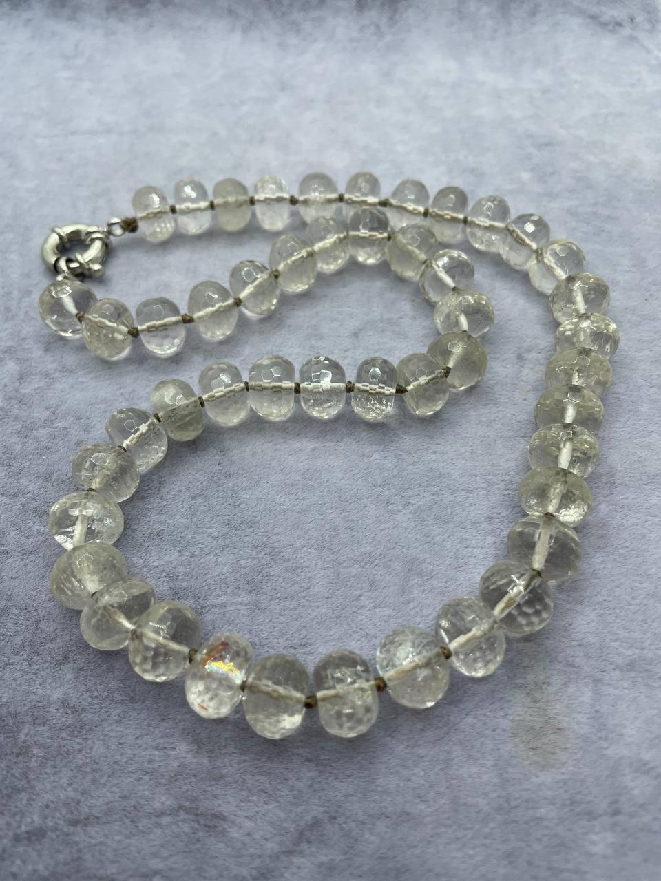 Бусы дымчатый кварц 50 см Коричневый (9702)