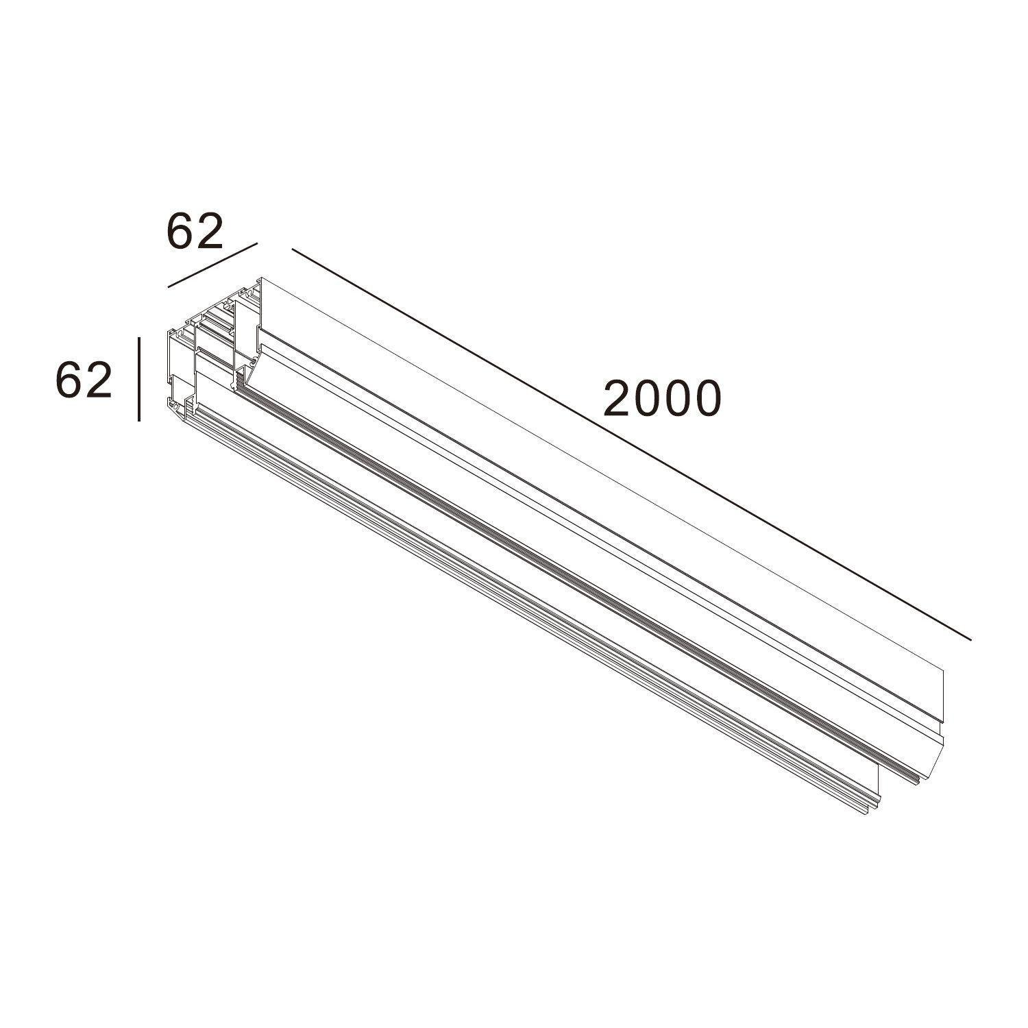 Магнитная шина Skarlat для натяжного потолка RGD S48V2MWH - фото 2