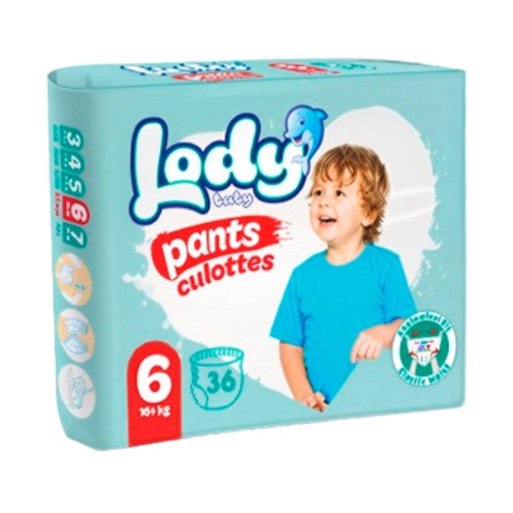Подгузники-трусики дышащие детские LODY AIR JUMBO XLARGE р. 6 16+ кг 36 шт./уп. (000006653)