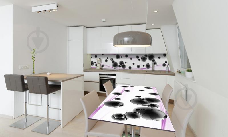 Наклейка виниловая на стол Zatarga «Черные Сферы» 600х1200 мм Z180877st Наклейка виниловая на стол Zatarga «Черные Сферы» 600х1200 мм Z180877st