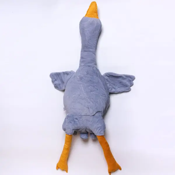 Подушка-игрушка Гусь-обнимусь с пледом 100х180 см Серый - фото 2