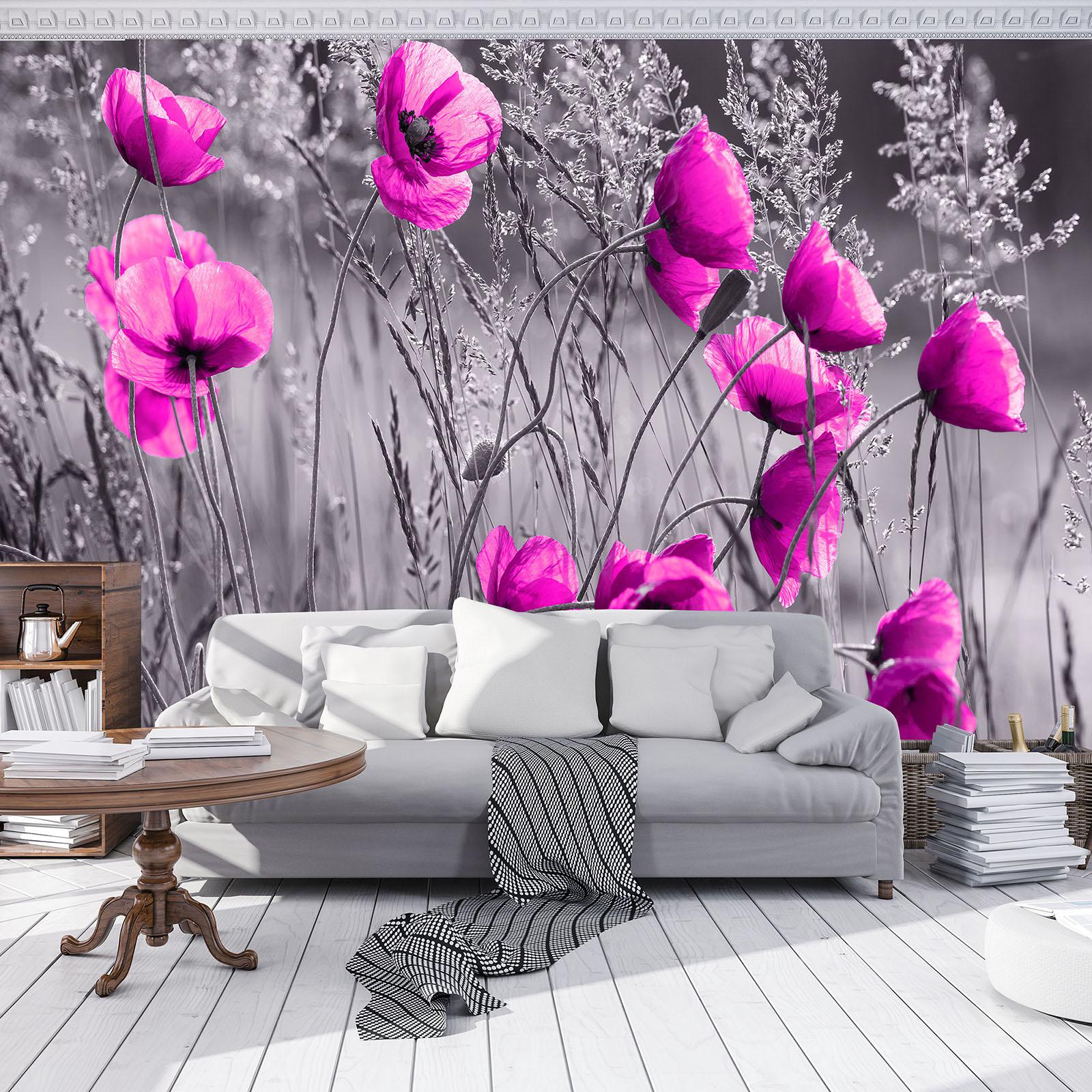 Фотошпалери флізелінові Маки Квіти для вітальні спальні з клеєм 300х210 см (11764VX6) - фото 4 Фотошпалери флізелінові Маки Квіти для вітальні спальні з клеєм 300х210 см (11764VX6) - фото 4