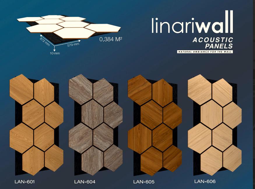 3D-панель акустична LinariWall LAN-605 на фетровій основі 872х579х10 мм - фото 4 3D-панель акустична LinariWall LAN-605 на фетровій основі 872х579х10 мм - фото 4