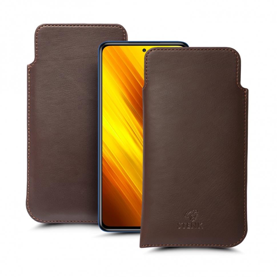 Футляр Stenk Elegance для Xiaomi Poco X3 Коричневый (68036) Футляр Stenk Elegance для Xiaomi Poco X3 Коричневый (68036)