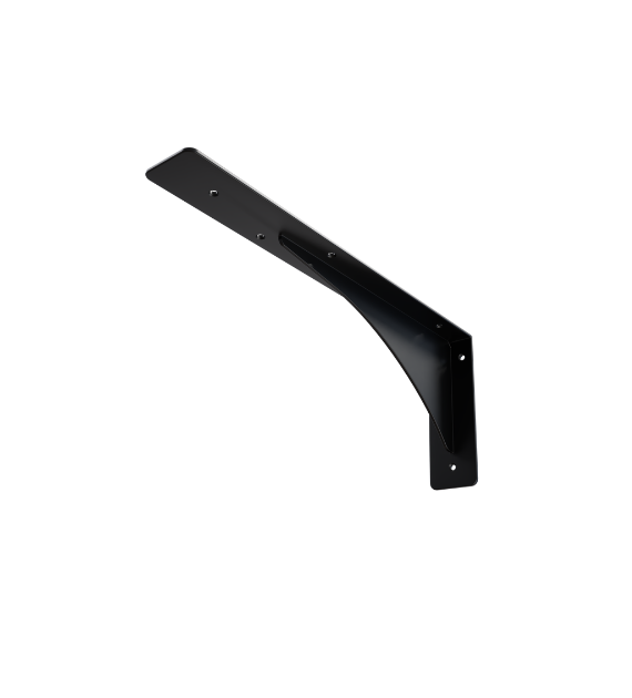 Кронштейни настінні для мийок та стільниць 180х440 мм КМЛ-12 2 шт. Чорний (2928322226/К2322)