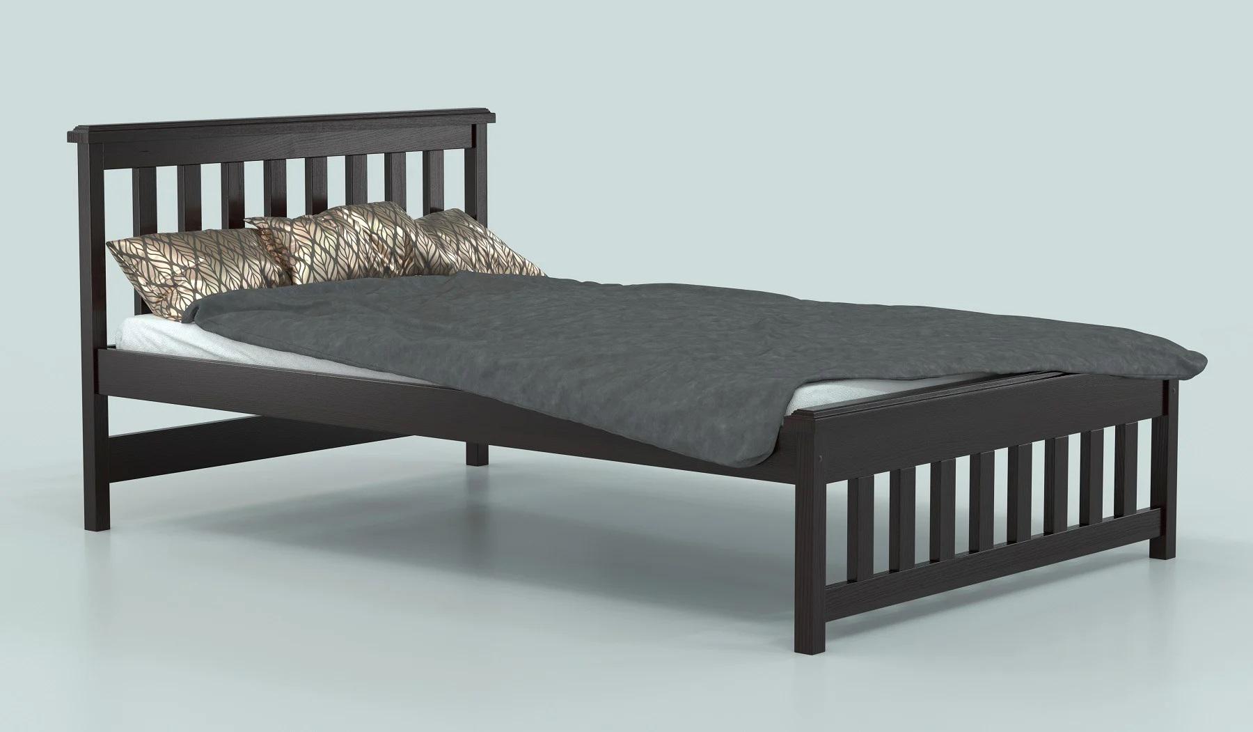 Кровать полуторная Luna mebli Асти 140х200 см Венге