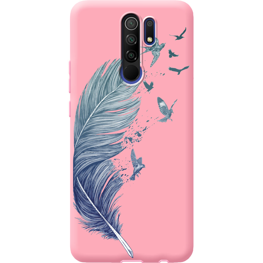 Чохол Boxface Xiaomi Redmi 9 Feather Рожевий силікон (40233-cc38-41992)