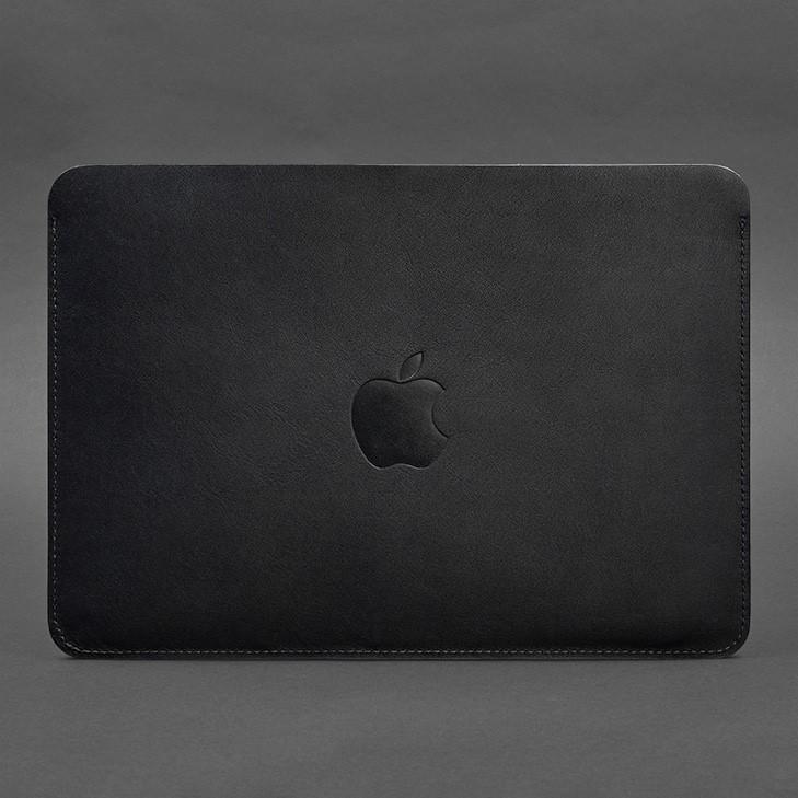 Чехол из натуральной кожи для MacBook 13" Краст Синий (A-027560) - фото 3 Чехол из натуральной кожи для MacBook 13" Краст Синий (A-027560) - фото 3