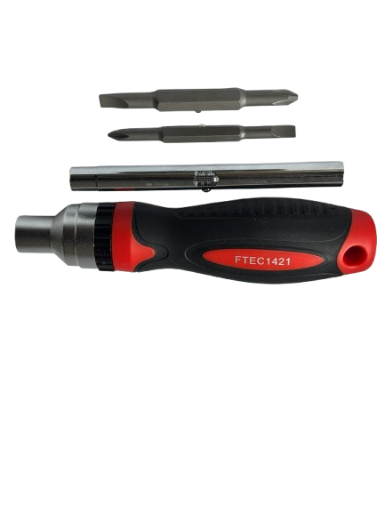 Викрутка-бітотримач Toptul з тріскачкою 1/4"-5/16"-7/16" (FTEC1421)
