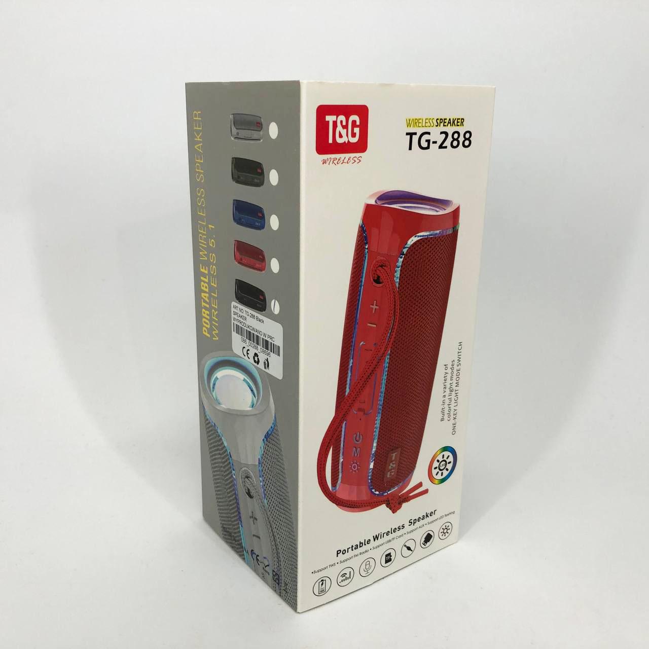 Портативна колонка Bluetooth з LED підсвічуванням Чорний (TG288) - фото 17 Портативна колонка Bluetooth з LED підсвічуванням Чорний (TG288) - фото 17