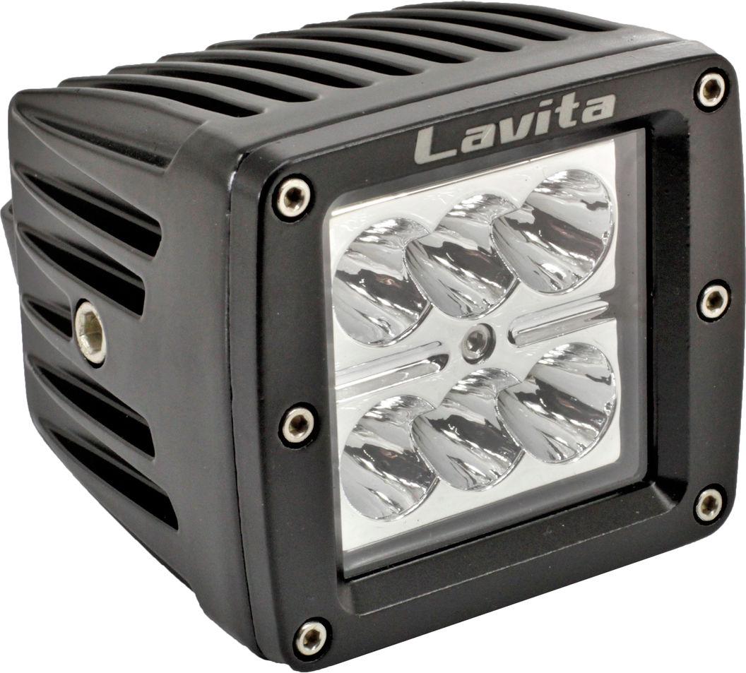 Фара светодиодная Lavita LED 24W 2520Lm 81х81х74 мм LA 292400C