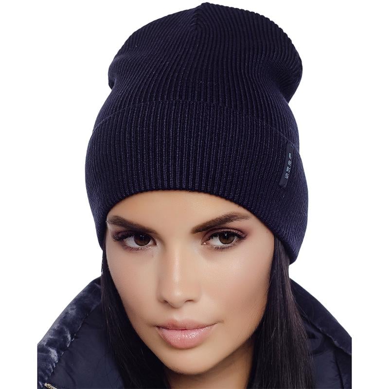 Шапка жіноча без підкладки Leks Спринт Ж one size Темно-синій - фото 1 Шапка жіноча без підкладки Leks Спринт Ж one size Темно-синій - фото 1