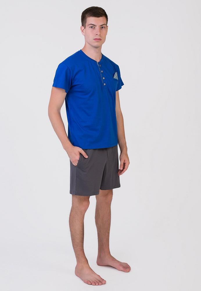 Піжама чоловіча Homewear Mad 33464 L Fluo Royal (3700467731464)