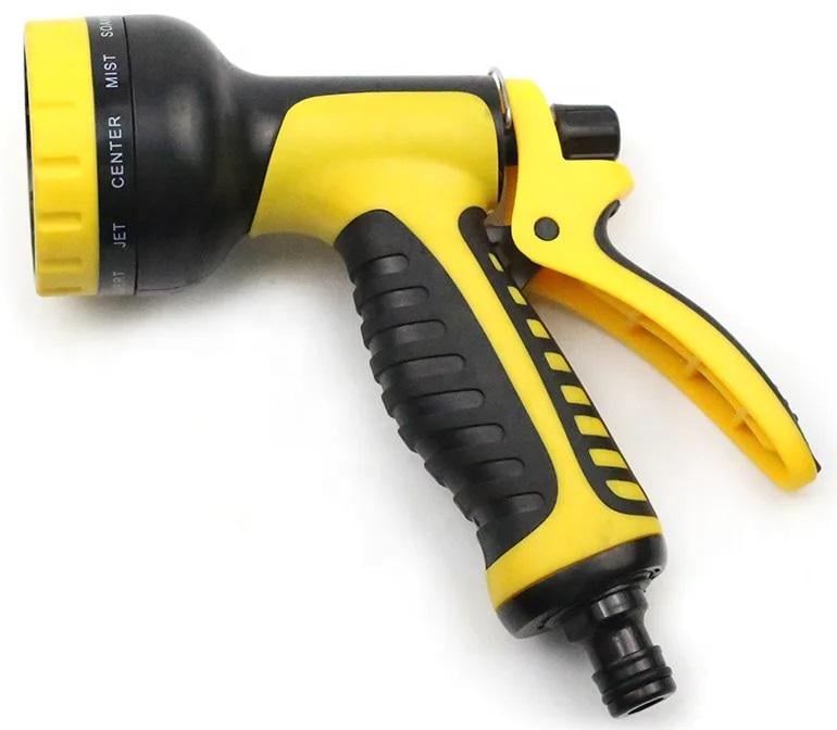 Насадка распылитель на шланг для полива комплект Washing Water Gun Cool Suit Желтый