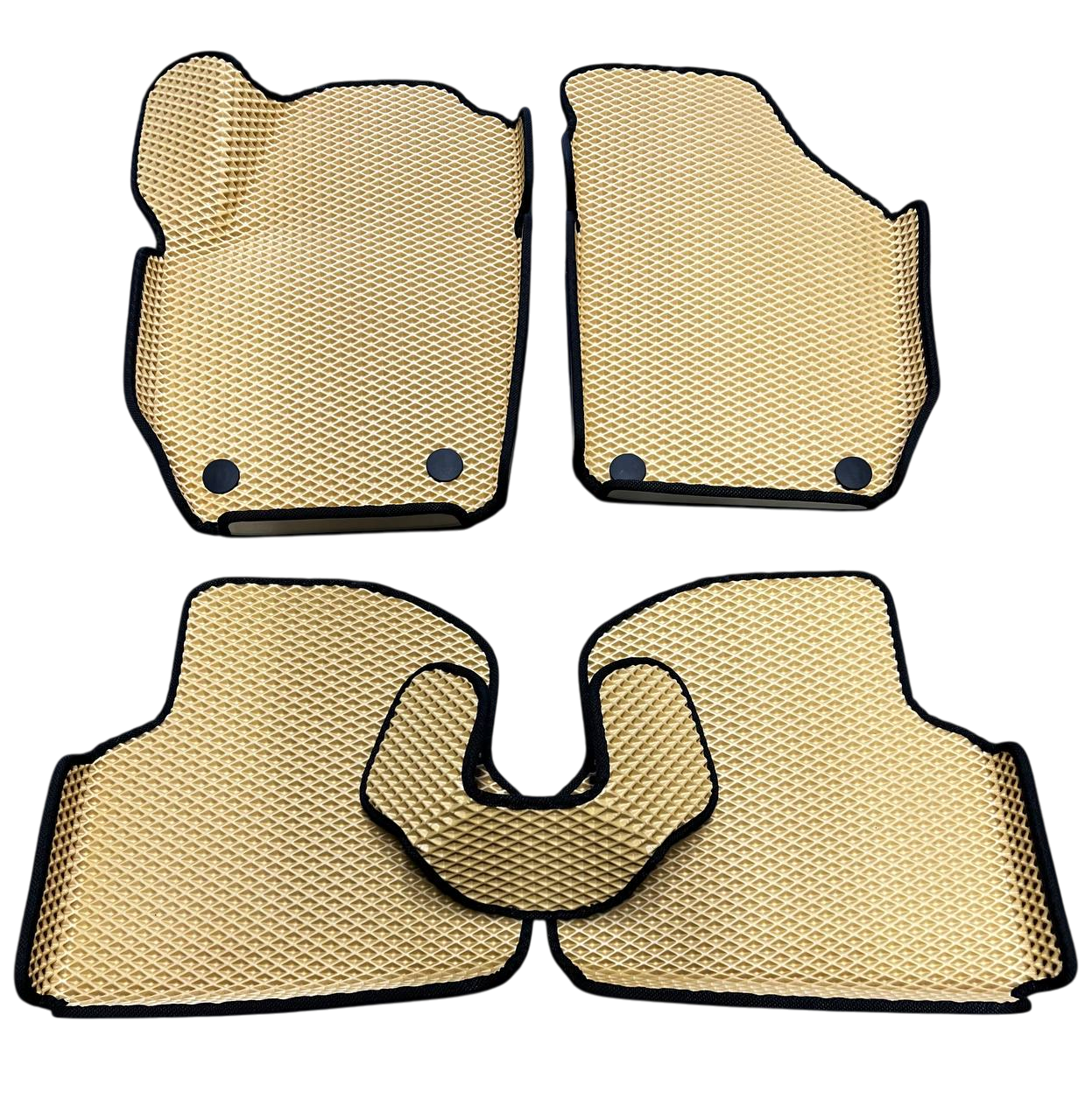 Коврики EVA с бортиками и 3Д лапой в салон для для Skoda Fabia 2 2007-2015 гг. Бежевый (2613248658)