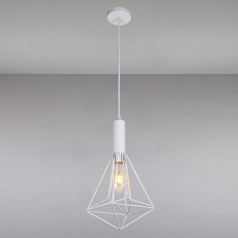 Люстра подвесная лофт Light House LS-14037/1 WH на одну лампу Белый