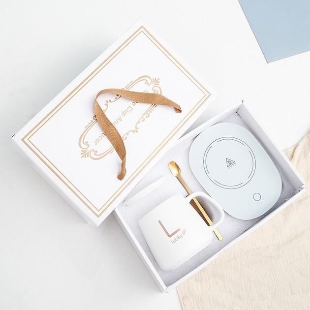 Чашка Lucky з підігрівом 350 мл Білий (2104618399) - фото 4